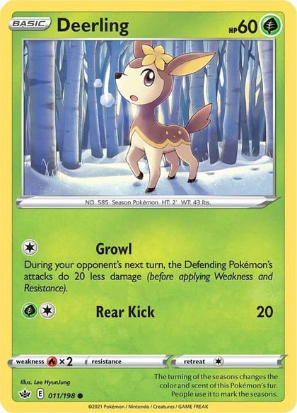 Deerling, SWSH06: Chilling Reign 011/198
