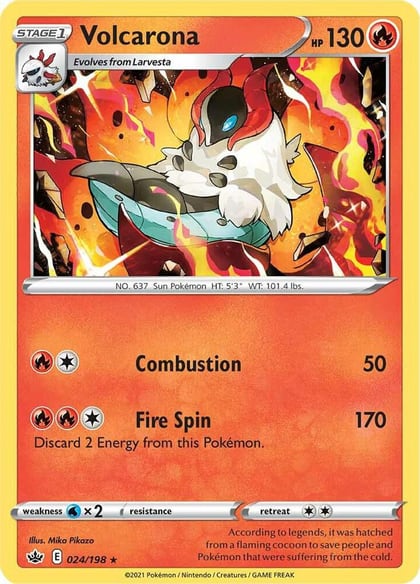 Volcarona, SWSH06: Chilling Reign 024/198