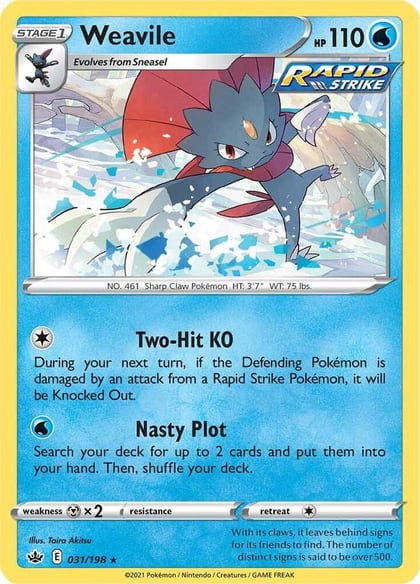 Weavile, SWSH06: Chilling Reign 031/198