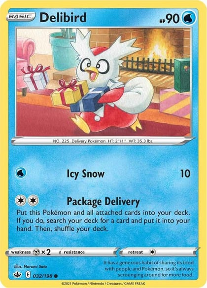 Delibird, SWSH06: Chilling Reign 032/198
