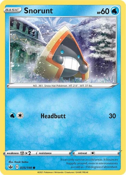 Snorunt, SWSH06: Chilling Reign 035/198