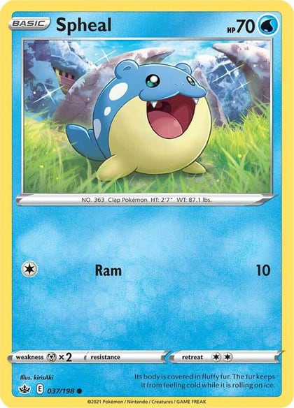 Spheal, SWSH06: Chilling Reign 037/198