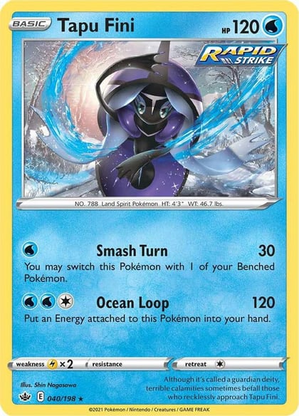 Tapu Fini, SWSH06: Chilling Reign 040/198