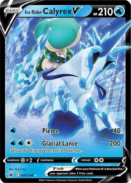 Ice Rider Calyrex V, SWSH06: Chilling Reign 045/198