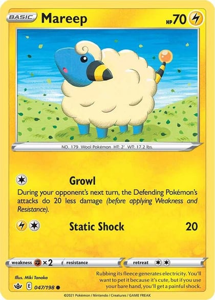 Mareep, SWSH06: Chilling Reign 047/198