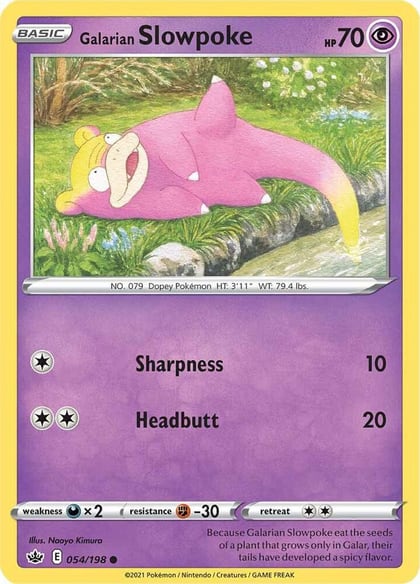 Galarian Slowpoke, SWSH06: Chilling Reign 054/198