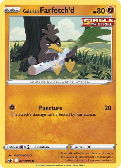 Galarian Farfetch'd, SWSH06: Chilling Reign 078/198