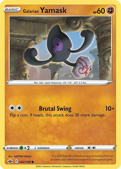 Galarian Yamask, SWSH06: Chilling Reign 082/198