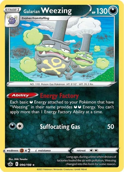 Galarian Weezing, SWSH06: Chilling Reign 096/198