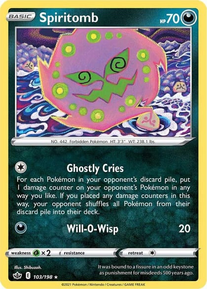 Spiritomb, SWSH06: Chilling Reign 103/198