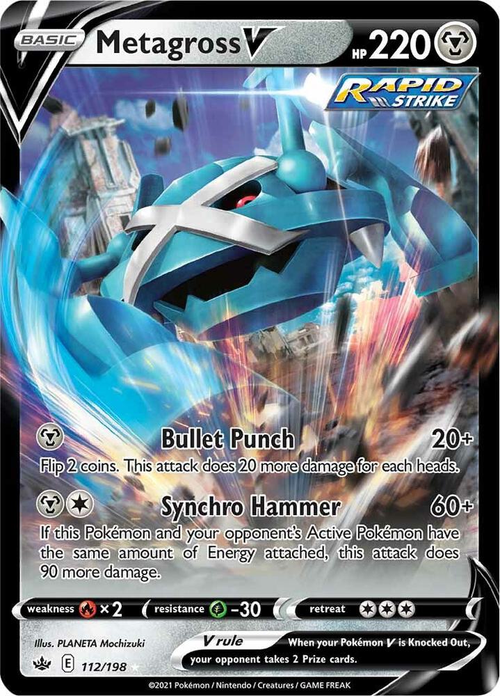Metagross V, SWSH06: Chilling Reign 112/198