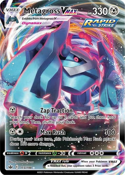 Metagross VMAX, SWSH06: Chilling Reign 113/198
