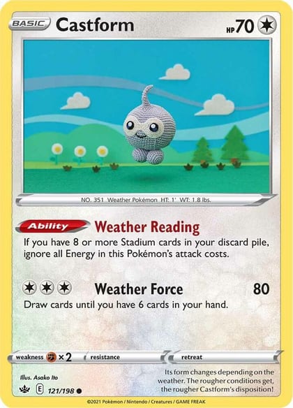 Castform, SWSH06: Chilling Reign 121/198