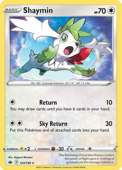 Shaymin, SWSH06: Chilling Reign 123/198