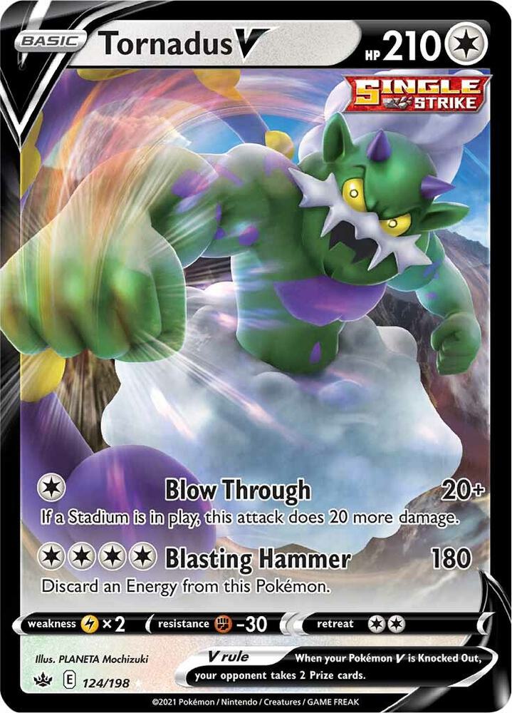 Tornadus V, SWSH06: Chilling Reign 124/198