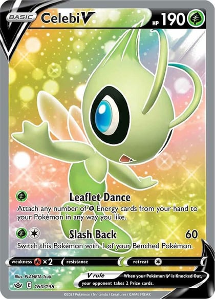 Celebi V (Full Art), SWSH06: Chilling Reign 160/198