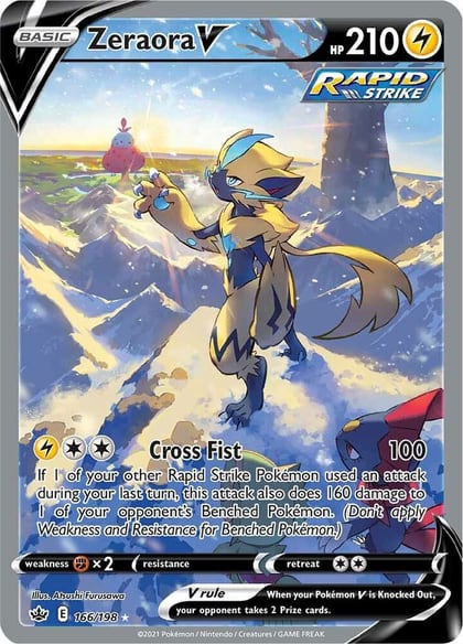 Zeraora V (Alternate Full Art), SWSH06: Chilling Reign 166/198