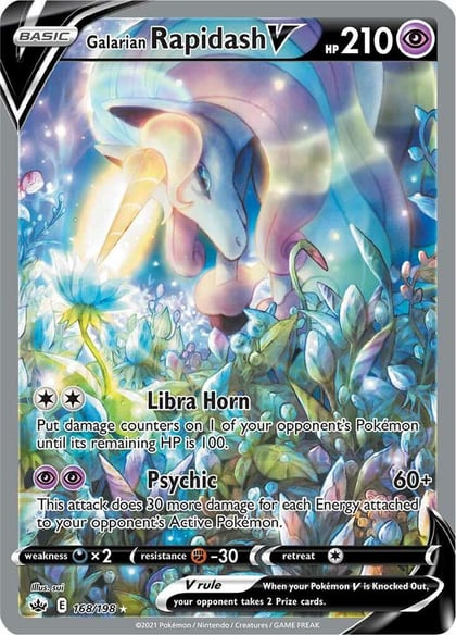 Galarian Rapidash V (Alternate Full Art), SWSH06: Chilling Reign 168/198