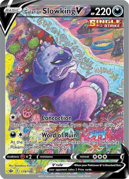 Galarian Slowking V (Alternate Full Art), SWSH06: Chilling Reign 179/198
