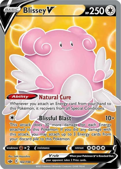 Blissey V (Full Art), SWSH06: Chilling Reign 182/198
