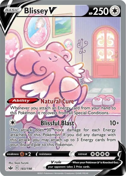 Blissey V (Alternate Full Art), SWSH06: Chilling Reign 183/198