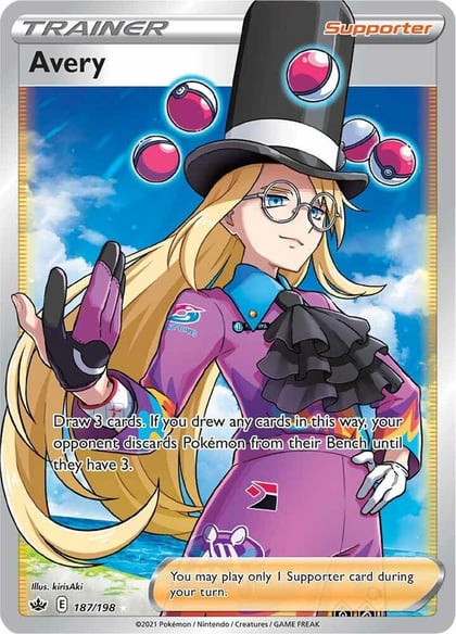 Avery (Full Art), SWSH06: Chilling Reign 187/198
