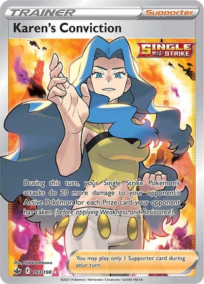 Karen's Conviction (Full Art), SWSH06: Chilling Reign 193/198
