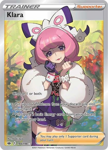 Klara (Full Art), SWSH06: Chilling Reign 194/198