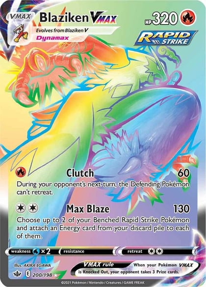 Blaziken VMAX (Secret), SWSH06: Chilling Reign 200/198