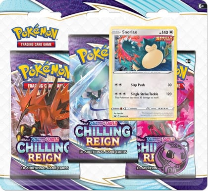 Chilling Reign 3 Pack Blister [Snorlax], SWSH06: Chilling Reign P236269
