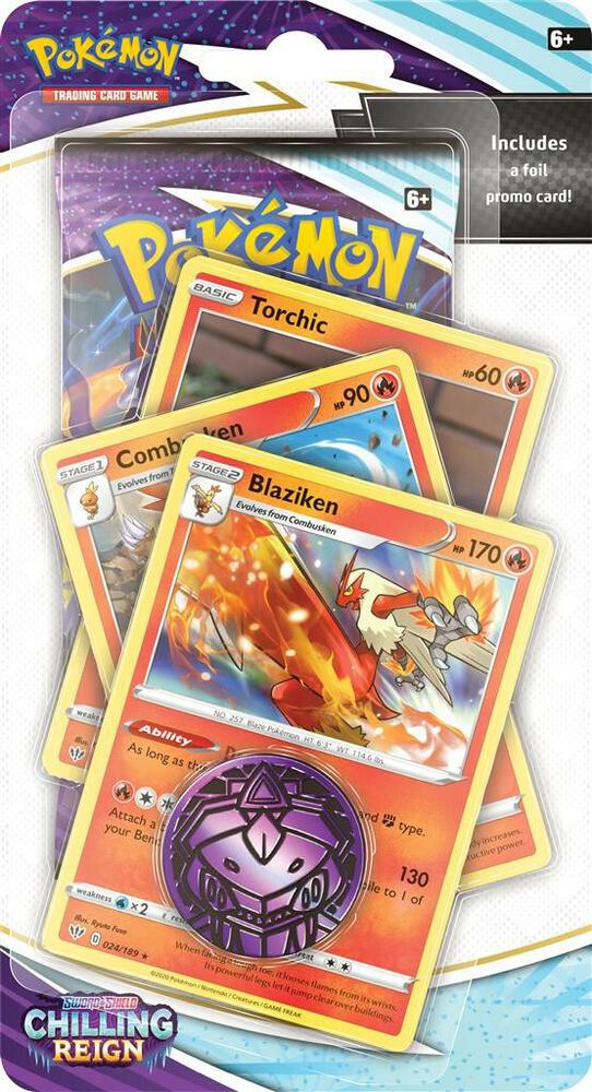 Chilling Reign Premium Checklane Blister [Blaziken], SWSH06: Chilling Reign P236276