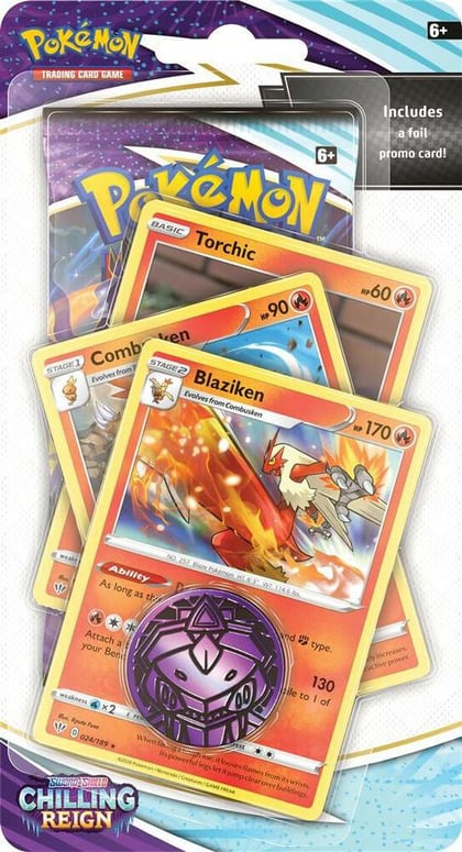 Chilling Reign Premium Checklane Blister [Blaziken], SWSH06: Chilling Reign P236276