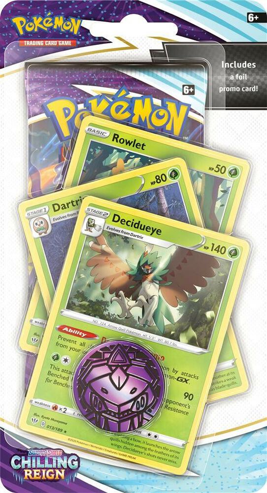 Chilling Reign Premium Checklane Blister [Decidueye], SWSH06: Chilling Reign P236278