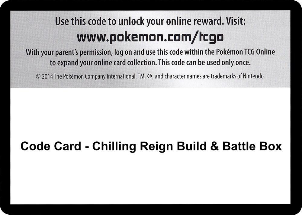 Code Card - Chilling Reign Build & Battle Box, SWSH06: Chilling Reign P251447