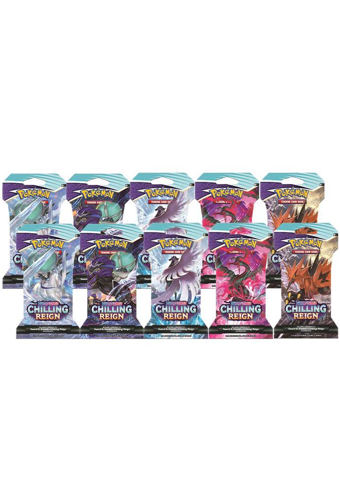 Chilling Reign Sleeved Booster Pack Bundle [Set of 10], SWSH06: Chilling Reign P256275