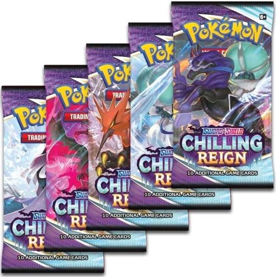 Chilling Reign Booster Pack Art Bundle [Set of 5], SWSH06: Chilling Reign P492290