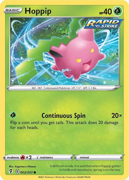 Hoppip, SWSH07: Evolving Skies 002/203