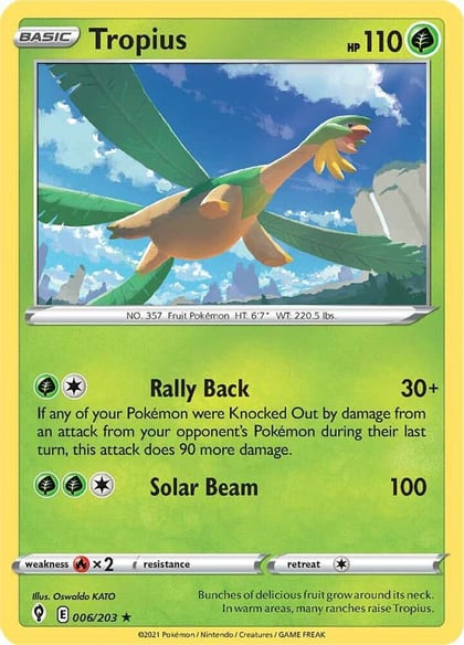 Tropius, SWSH07: Evolving Skies 006/203