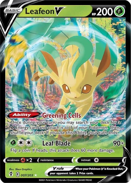 Leafeon V, SWSH07: Evolving Skies 007/203