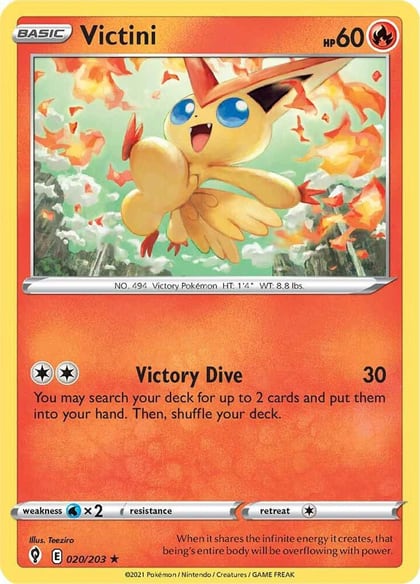 Victini, SWSH07: Evolving Skies 020/203