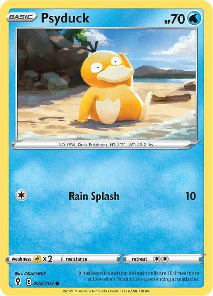 Psyduck, SWSH07: Evolving Skies 024/203