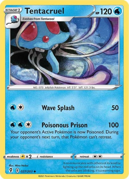 Tentacruel, SWSH07: Evolving Skies 027/203