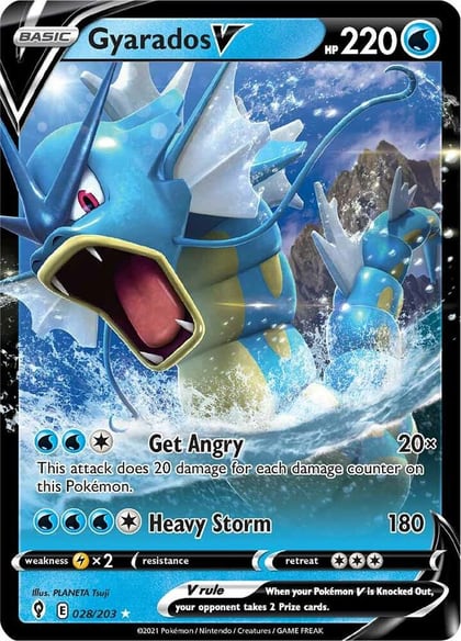 Gyarados V, SWSH07: Evolving Skies 028/203