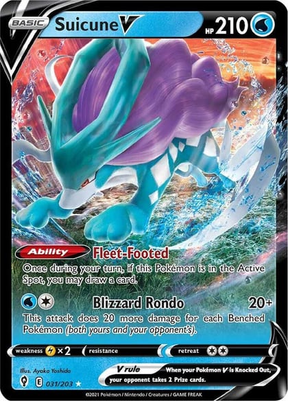 Suicune V, SWSH07: Evolving Skies 031/203