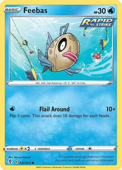 Feebas, SWSH07: Evolving Skies 037/203