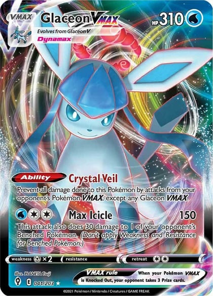 Glaceon VMAX, SWSH07: Evolving Skies 041/203