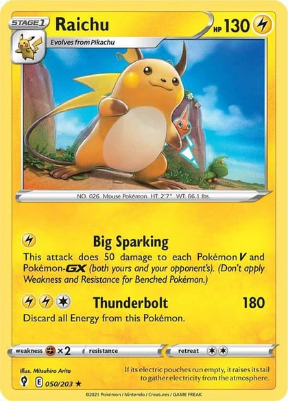 Raichu, SWSH07: Evolving Skies 050/203