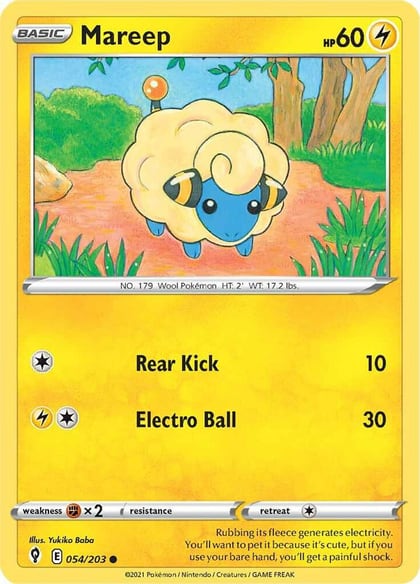 Mareep, SWSH07: Evolving Skies 054/203