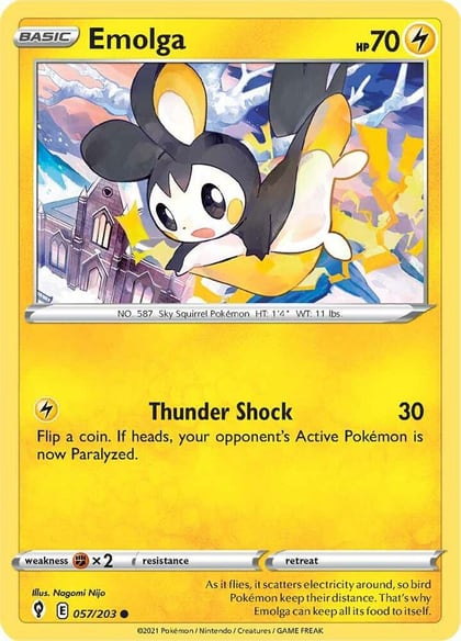Emolga, SWSH07: Evolving Skies 057/203