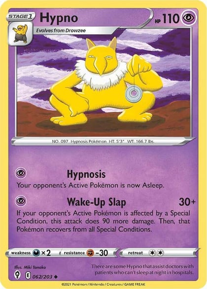 Hypno, SWSH07: Evolving Skies 062/203